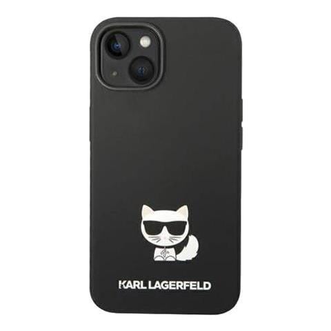 Silicone Cover Choupette Body Logo Black, Fr Apple Iphone 14, Klhcp14sslctbk (klhcp14sslctbk) - Foto 1
