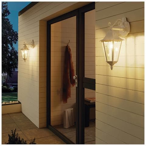 Applique Contemporanea Da Esterno Navedo 1 Luce Alluminio Bianco - Foto 1