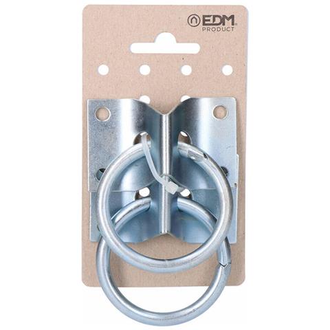 Parcheggio Per Cani Argentato Distintivo Cromato Anelli 70 X 45 Mm (2 Unità) - Foto 1