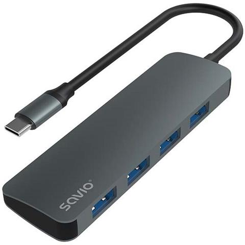 Ak-54 Caricatore Usb-c - 4 X Usb-a, Grigio - Foto 1