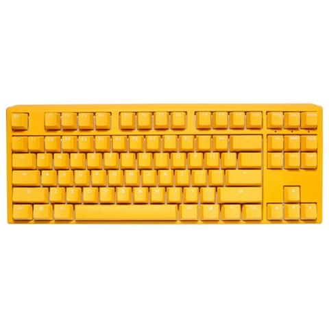 One 3 TKL Tastiera Gaming USB Tedesco Giallo - Foto 1