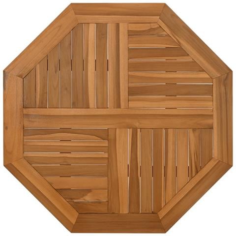 Piano Per Tavolo 60x60x2,5 Cm Ottagonale Legno Massello Di Teak - Foto 2