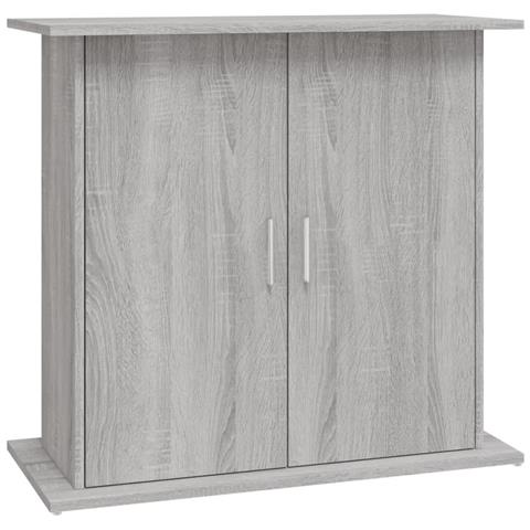 Supporto Acquario 81x36x73cm In Legno Multistrato Grigio Sonoma - Foto 1