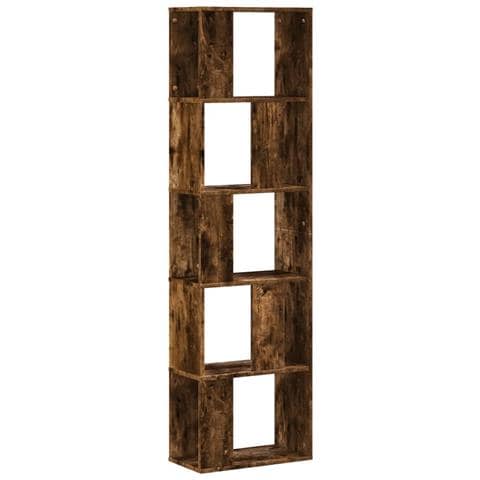 Libreria 5ripiani Rovere Fumo 45x23,5x162,5cm Legno Multistrato - Foto 2