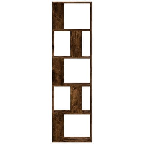 Libreria 5ripiani Rovere Fumo 45x23,5x162,5cm Legno Multistrato - Foto 3