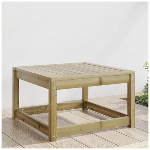 Poggiapiedi Da Giardino In Legno Impregnato Di Pino - Foto 1