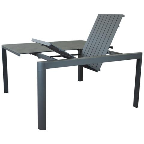 Lars - Tavolo Da Giardino In Alluminio Allungabile 100/150 X 150 Cm - Foto 2