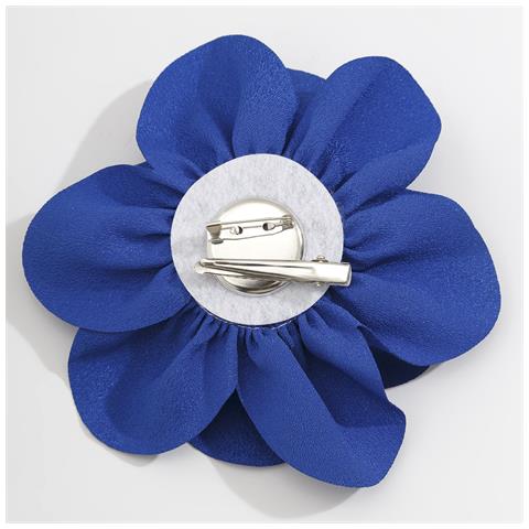 Spilla A Fiore In Raso Blue - Foto 2