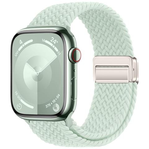 Cinturino Starlight In Nylon Intrecciato Per Apple Watch Green S - Foto 1