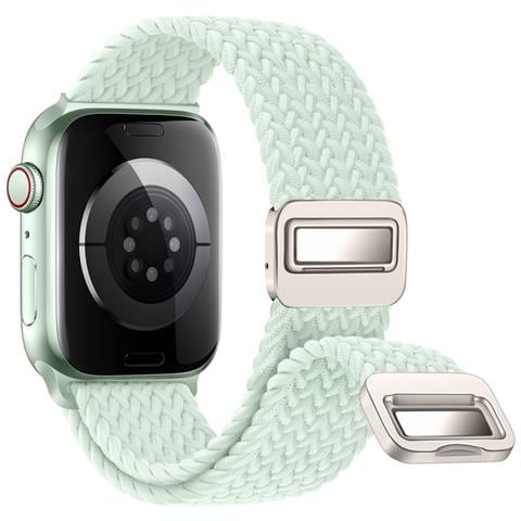 Cinturino Starlight In Nylon Intrecciato Per Apple Watch Green S - Foto 4