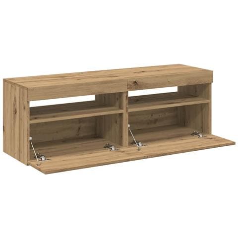 Mobili Porta TV con LED 2 pz Artigianale in Legno Multistrato - Foto 2