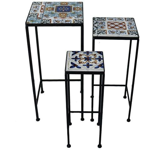 Almada - Set Tre Fioriere Quadrate - Foto 1