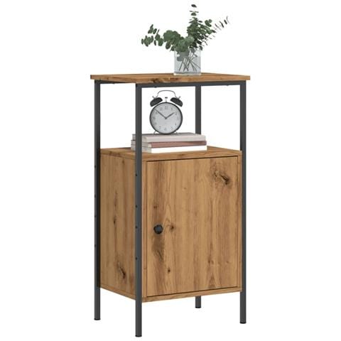 Comodino Rovere Artigianale 41x31x80 Cm In Legno Multistrato - Foto 1