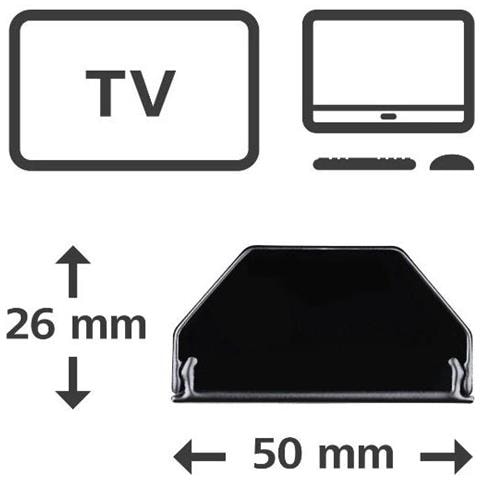 00220987 Organizer Per Cavi Universale Canalina Per Cavi Nero 1 Pz - Foto 3