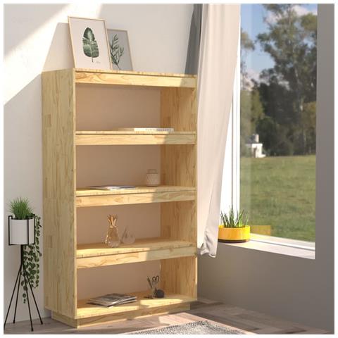 Libreria /divisorio 80x35x135 Cm In Legno Massello Di Pino - Foto 2