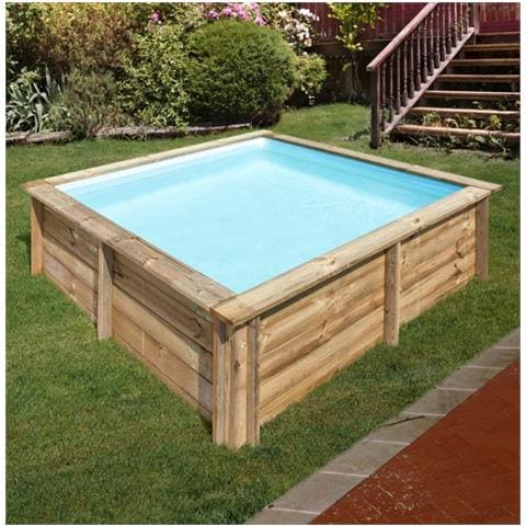 Piscina In Legno Sunbay City - 225 X 225 X 68 Cm Quadrata - Foto 1