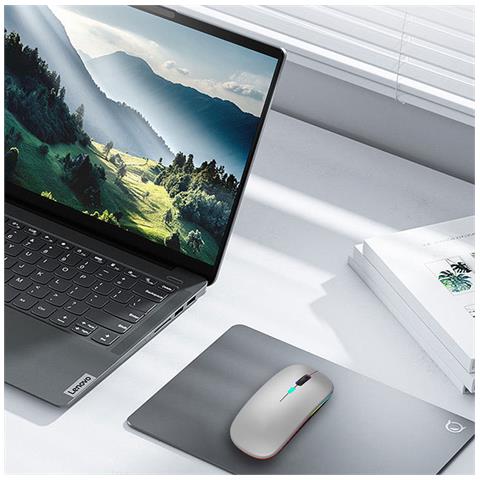 Mouse Per Computer Wireless Con Led Rgb Doppia Modalità Bluetooth/wifi Silver - Foto 6