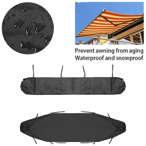 Copertura Protettiva Antipolvere Per Tende Da Sole Esterni In Tessuto Oxford Nero  S - Foto 2