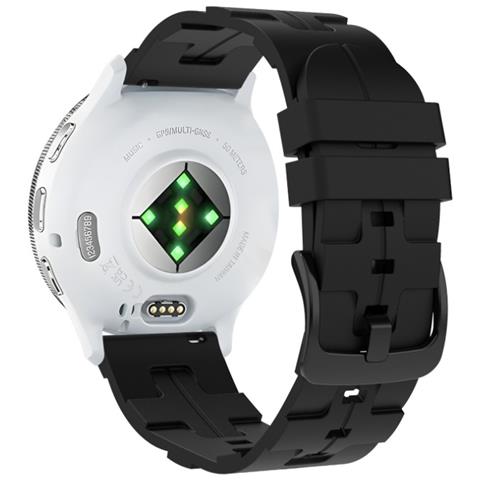 Cinturino In Silicone Universale Compatibile Con Samsung, Huawei E Garmin Black 20 Mm - Foto 4
