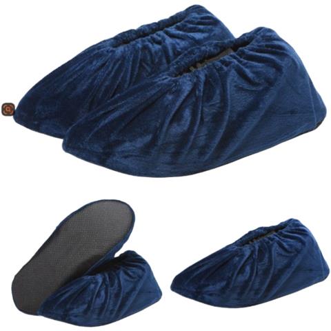 5 Paia Di Copriscarpe Lavabili Antiscivolo Per Interni (taglia 36-44) - Riutilizzabili E Protettivi Blue - Foto 2