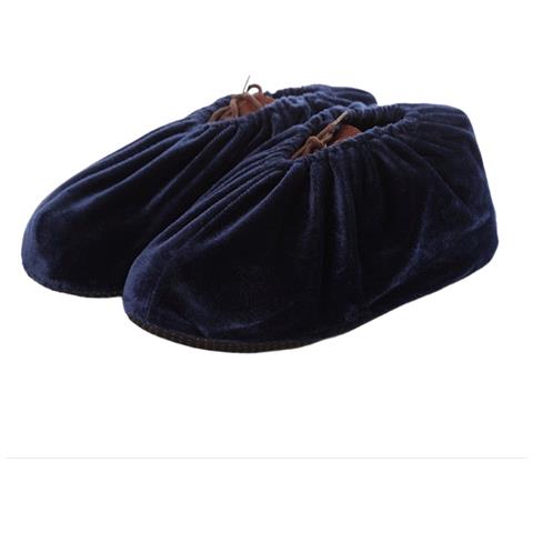 5 Paia Di Copriscarpe Lavabili Antiscivolo Per Interni (taglia 36-44) - Riutilizzabili E Protettivi Blue - Foto 3