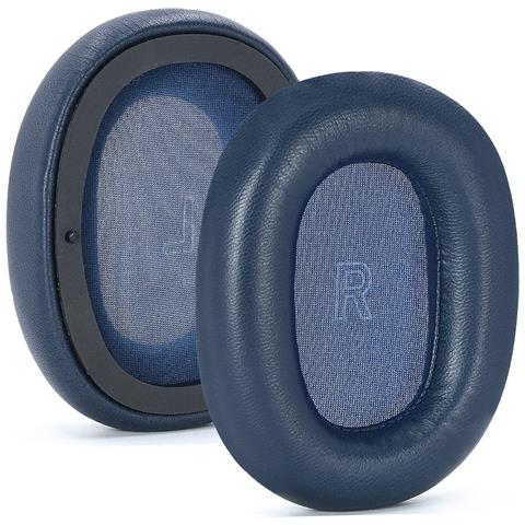 2 Cuscinetti Auricolari In Pelle Di Agnello Compatibili Con Cuffie Anc B&o Beoplay H95 - Cuscinetti Auricolari In Memory Foam Blue - Foto 6