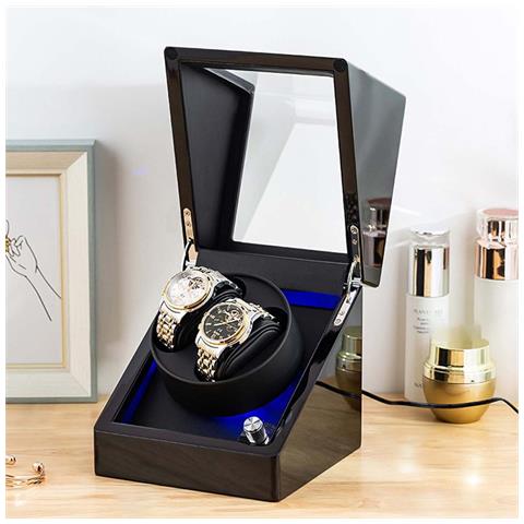 Carica Orologi Con Spina Eu: Silenzioso, Elegante In Pelle Pu E Abs Black - Foto 4