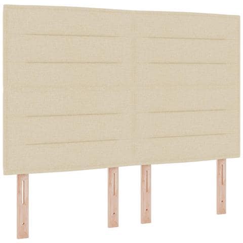 Testiera LED con luci a strisce a LED Crema 144 cm Poliestere - Foto 1
