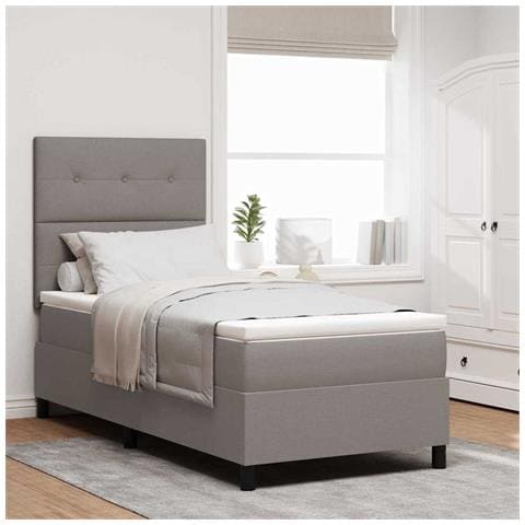 Letto a molle con materasso Talpa 90 x 200 cm Tessuto - Foto 2