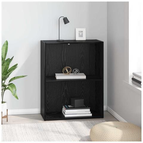Libreria Rovere Nero 60 x 30 x 76.5 cm Legno multistrato - Foto 2