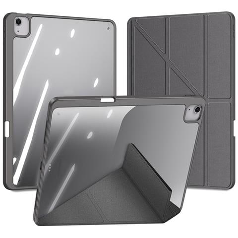 Cover per iPad Air 13 (2025) - TPU+PC+Pelle /PU, Grigio, Auto Wake /Sleep - Foto 2