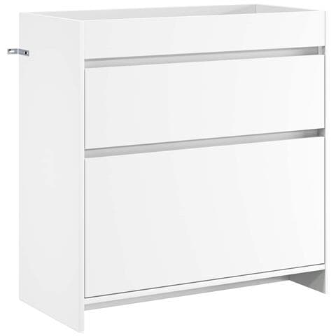 Mobiletto da Bagno Sotto Lavabo Bianco 78,5 x 37,5 x 81 cm - Foto 1