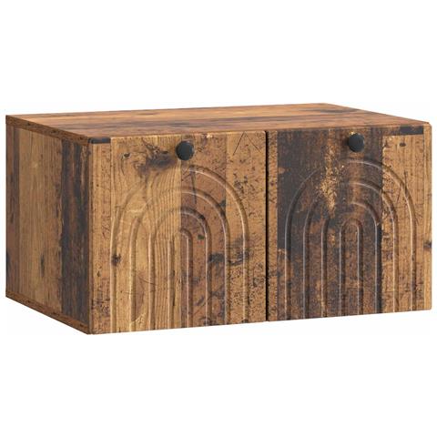 Mobile Porta TV da Muro Legno antico 59,5 x 41 x 30 cm - Foto 1