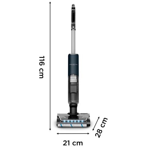 X-Clean 7 GZ5735E0 scopa elettrica Aspirapolvere elettrica Batteria Secco e bagnato Senza sacchetto 0,5 L Nero, Cromo - Foto 2