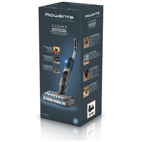 X-Clean 7 GZ5735E0 scopa elettrica Aspirapolvere elettrica Batteria Secco e bagnato Senza sacchetto 0,5 L Nero, Cromo - Foto 4