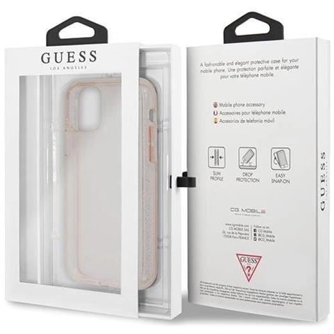 Guess Guhcn58pcglpi Custodia Per Iphone 11 Pro Rosa /rosa Glitter - Foto 1
