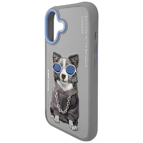 Custodia Iphone 17 Nimmy Glasses Cool Dog Grigia - Foto 5