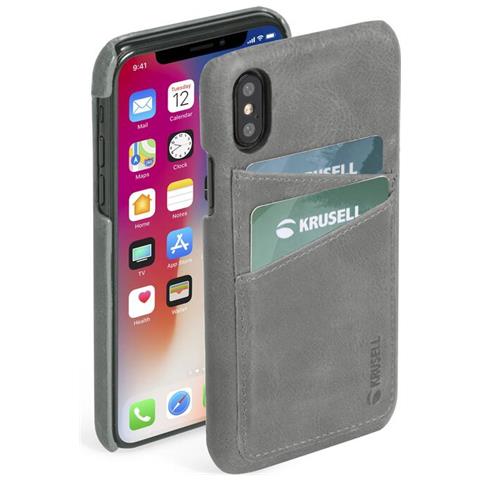 Krusell Sunne Custodia Per Apple Iphone Xs Max, Grigio Marrone - Foto 1