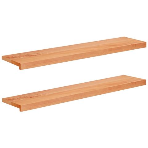 Gradini per scale 2 pz 110 x 30 x 2 cm Vernice - Foto 1