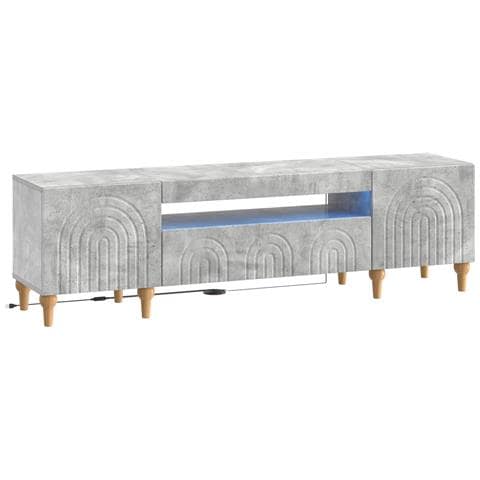Mobile TV LED Grigio Cemento Legno ingegnerizzato - Foto 1