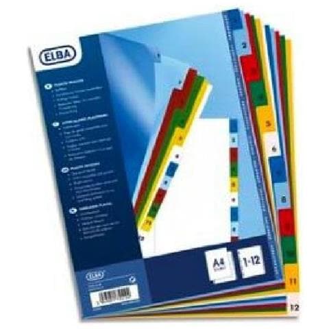 Intercalari Alfanumerici in Polipropilene A4 12 Tasti Numerici - Foto 2