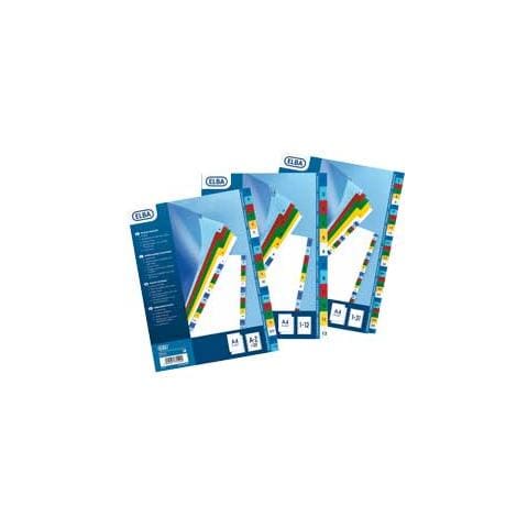 Intercalari Alfanumerici in Polipropilene A4 12 Tasti Numerici - Foto 1