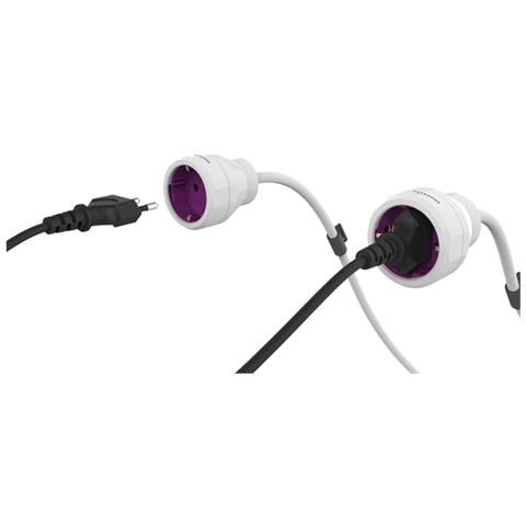 PowerExtention 5 m bianco magenta Type F - Foto 2