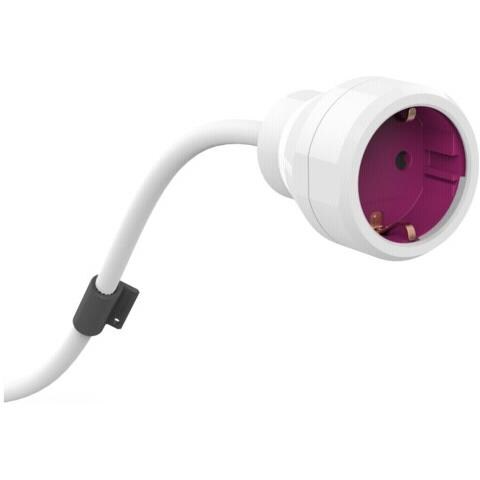 PowerExtention 5 m bianco magenta Type F - Foto 1