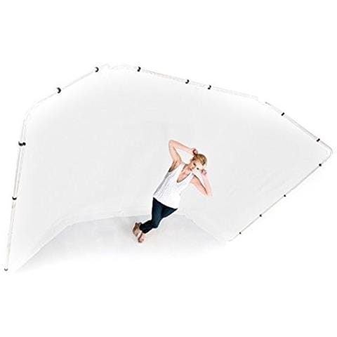 Fondale panoramico in tessuto da 4m colore bianco - Foto 11