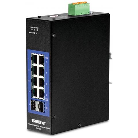 10-port Ind. Gb L2 Mgd Switch Din-rail - Foto 1