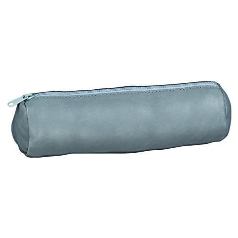 Elba 400064921 Astuccio Forma Rotondo In Pelle Diametro 22 X 6 Centimetri Grigio Topo - Foto 1