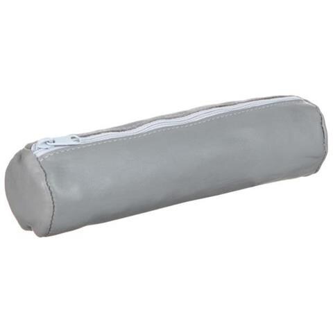 Elba 400064921 Astuccio Forma Rotondo In Pelle Diametro 22 X 6 Centimetri Grigio Topo - Foto 3