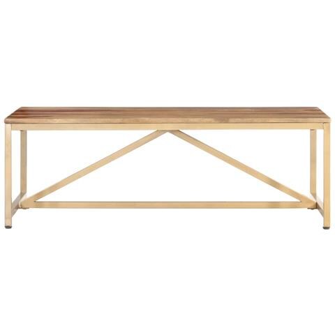 Tavolino Da Caffè 120x60x40 Cm In Legno Massello Di Sheesham - Foto 10