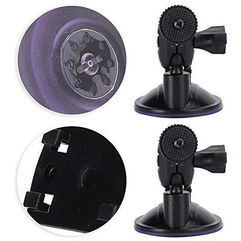 Gps Per Auto Staffa 360 Gradi Regolabile Hd-h3041 65 Millimetri 2 Pezzi Gps Car Navigator Registratore Di Guida Di Vuoto Supporto Di Aspirazione Della Tazza Della Staffa Tergicristallo Montaggio Telecamera (nero) - Foto 2